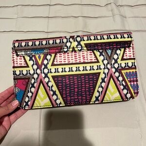 H&M Gold and Multicolor Geometric Clutch